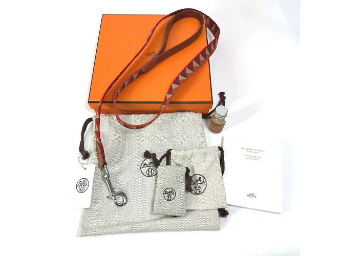Hermès HERMES Medor Slim Dog Leash Red - view 8