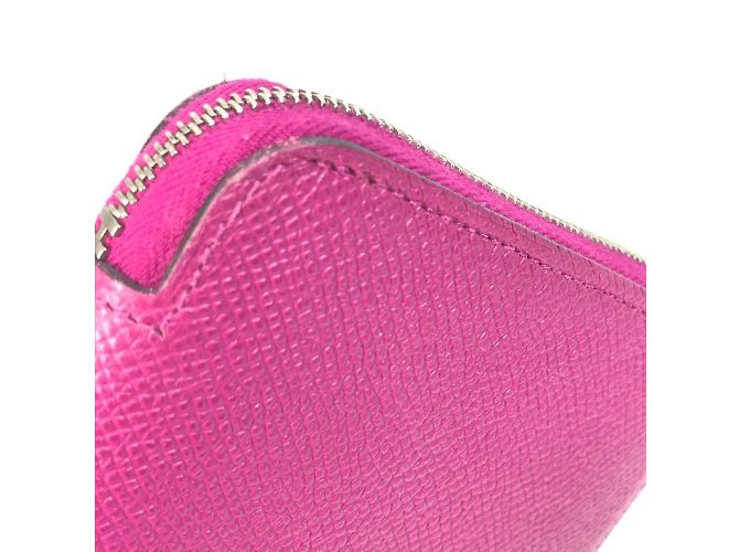Cartera con cremallera redonda Azap Long Silk'in de Hermès Púrpura - vista 10