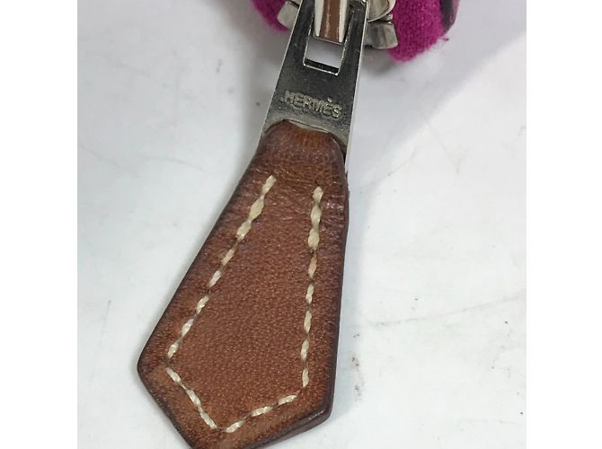 Cartera con cremallera redonda Azap Long Silk'in de Hermès Púrpura - vista 15
