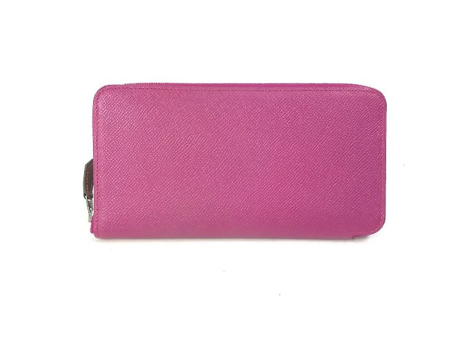 Cartera con cremallera redonda Azap Long Silk'in de Hermès Púrpura - vista 2