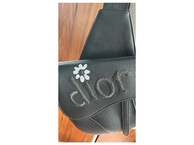 Borsa Saddle Dior in pelle nera Nero - vista 2