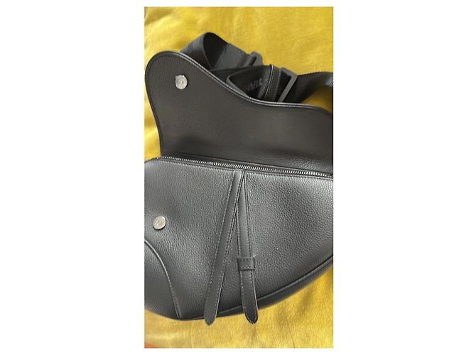 Borsa Saddle Dior in pelle nera Nero - vista 6
