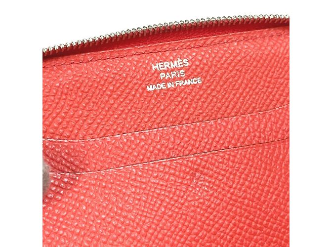 Hermès Billetera bifold Hermes Soie Cool Flamingo Party Rosa - vista 8
