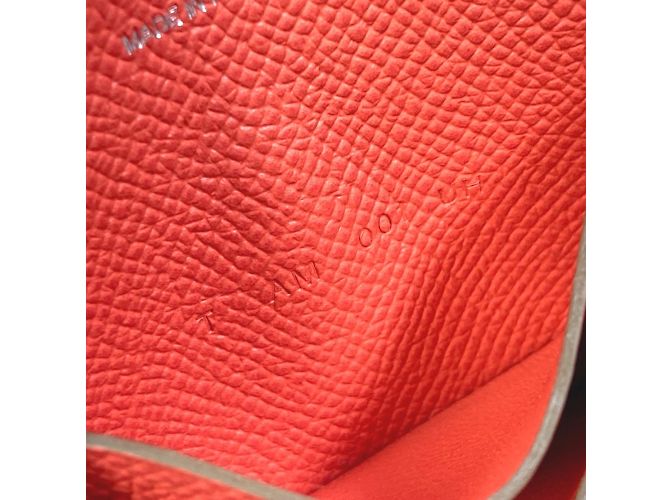 Hermès Billetera bifold Hermes Soie Cool Flamingo Party Rosa - vista 9