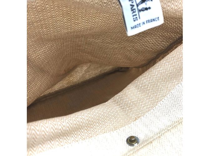 Hermès Borsa a Spalla Hermes Aline PM Toile Chevron Marrone Beige - vista 13