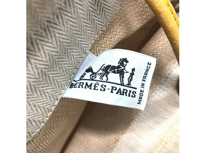 Hermès Borsa a Spalla Hermes Aline PM Toile Chevron Marrone Beige - vista 14