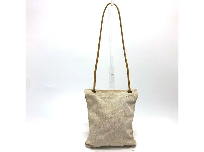 Hermès Borsa a Spalla Hermes Aline PM Toile Chevron Marrone Beige - vista 2
