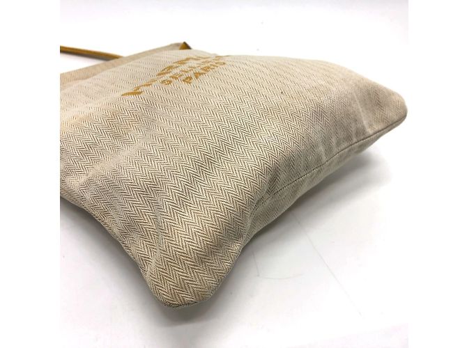 Hermès Borsa a Spalla Hermes Aline PM Toile Chevron Marrone Beige - vista 7