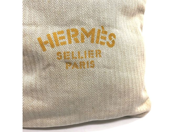 Hermès Borsa a Spalla Hermes Aline PM Toile Chevron Marrone Beige - vista 8