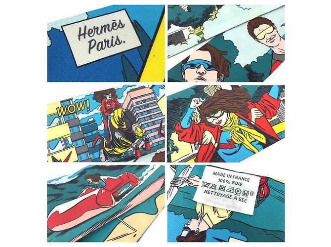 Foulard Twilly Hermès in blu - vista 3