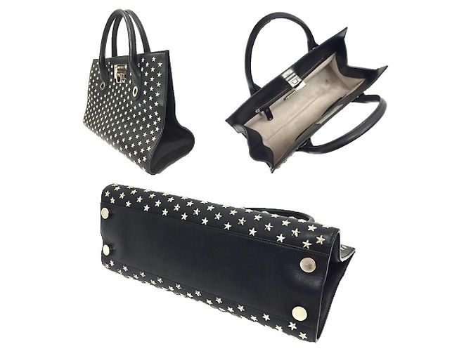 Borsa Tote Riley di Jimmy Choo Nero - vista 2