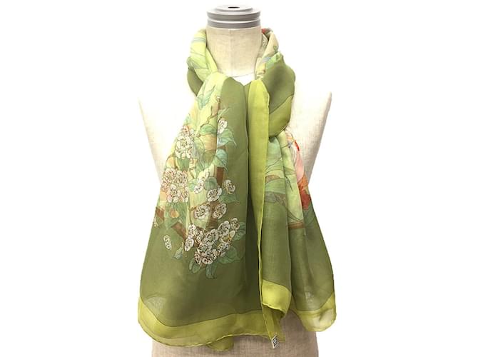 Foulard in seta Hermès verde - vista 2