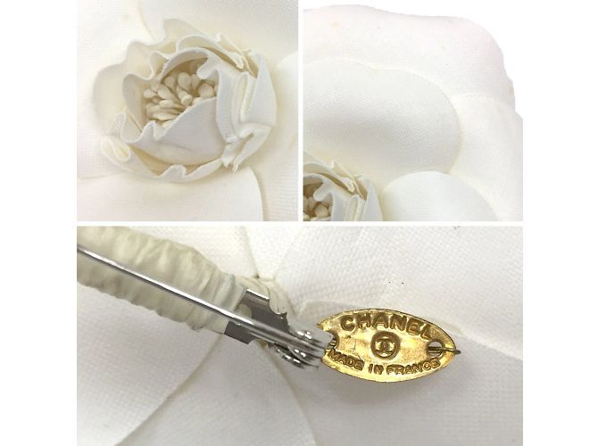 Spilla Camelia di Chanel Bianco - vista 3