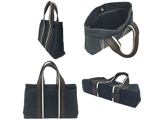 Hermès Troca Horizontal PM Tote Bag Schwarz - Ansicht 2