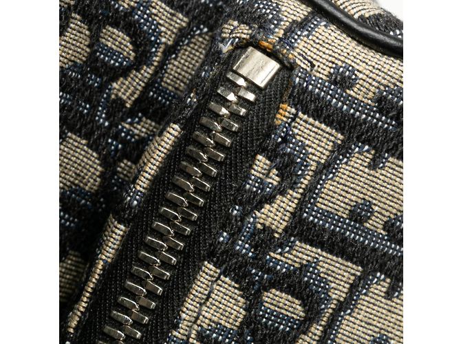Borsa Saddle Dior Oblique di Christian Dior Beige Blu navy - vista 5