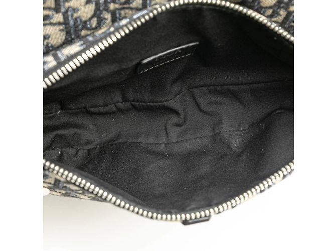 Borsa Saddle Dior Oblique di Christian Dior Beige Blu navy - vista 7