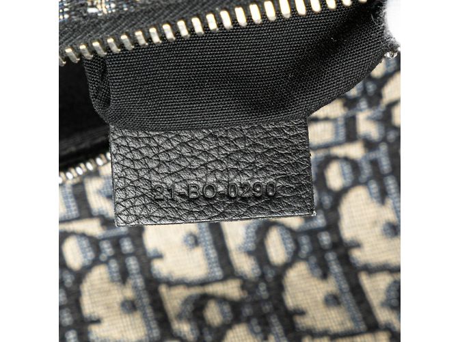 Borsa Saddle Dior Oblique di Christian Dior Beige Blu navy - vista 9