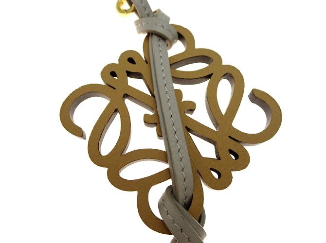 Charm in pelle Loewe Marrone Giallo - vista 4