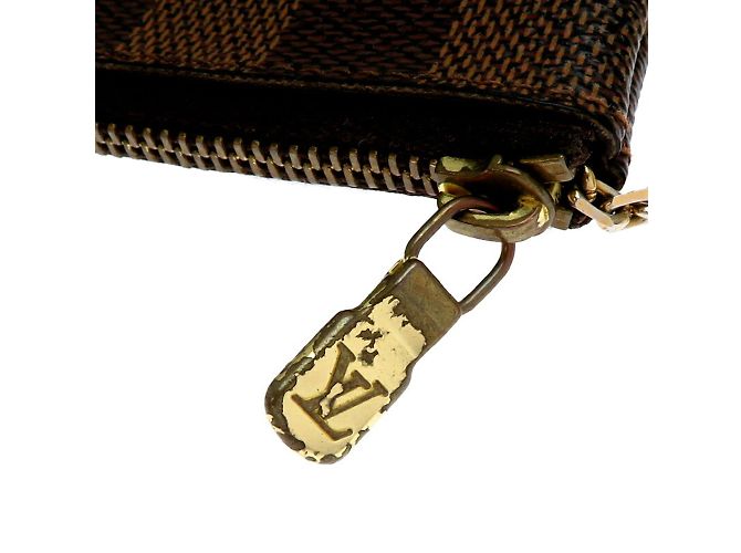 Portachiavi Pochette Cle Damier Louis Vuitton Marrone Damier ebene - vista 7