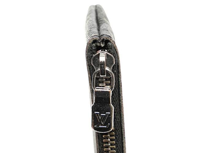 Pochette Clé Reverse Monogram Eclipse di Louis Vuitton Marrone Nero - vista 4
