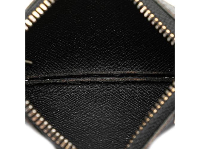 Pochette Clé Reverse Monogram Eclipse di Louis Vuitton Marrone Nero - vista 5