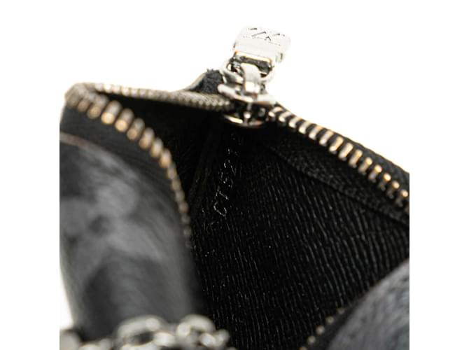 Pochette Clé Reverse Monogram Eclipse di Louis Vuitton Marrone Nero - vista 7