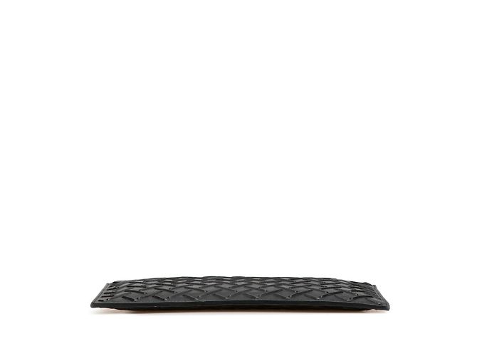 Clutch in pelle nera Bottega Veneta Nero - vista 3