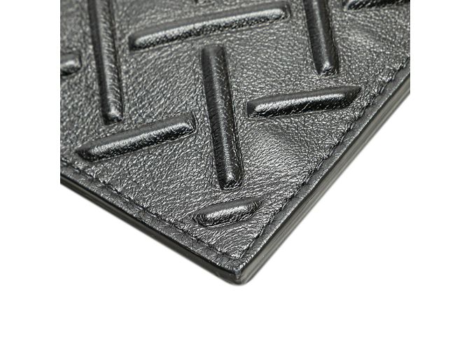 Clutch in pelle nera Bottega Veneta Nero - vista 6