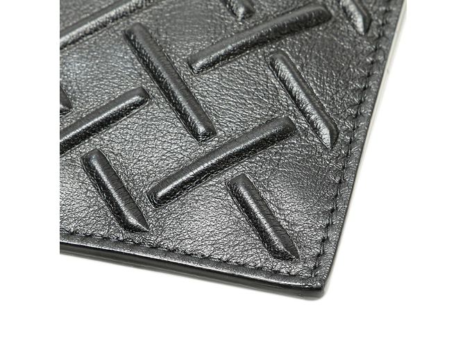 Clutch in pelle nera Bottega Veneta Nero - vista 7