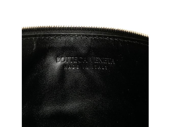 Clutch in pelle nera Bottega Veneta Nero - vista 9