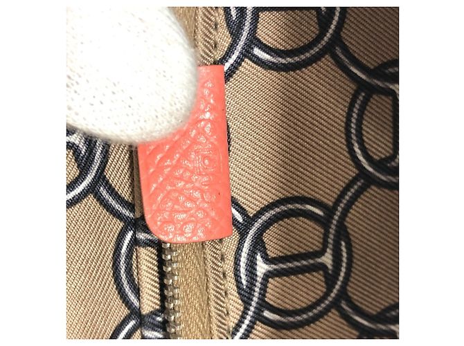 Cartera larga con cremallera redonda Azap de seda Hermès Rosa - vista 12