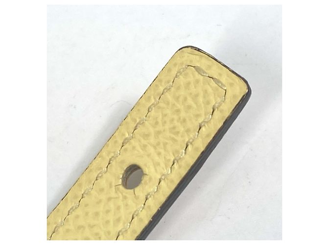 Cintura in pelle sottile Hermès per donne Giallo - vista 13