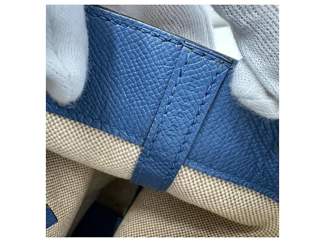 Hermès Borsa Hermes Maxi Box Cabas 30 Blu - vista 12