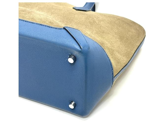 Hermès Borsa Hermes Maxi Box Cabas 30 Blu - vista 4