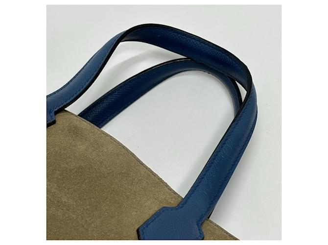 Hermès Borsa Hermes Maxi Box Cabas 30 Blu - vista 6