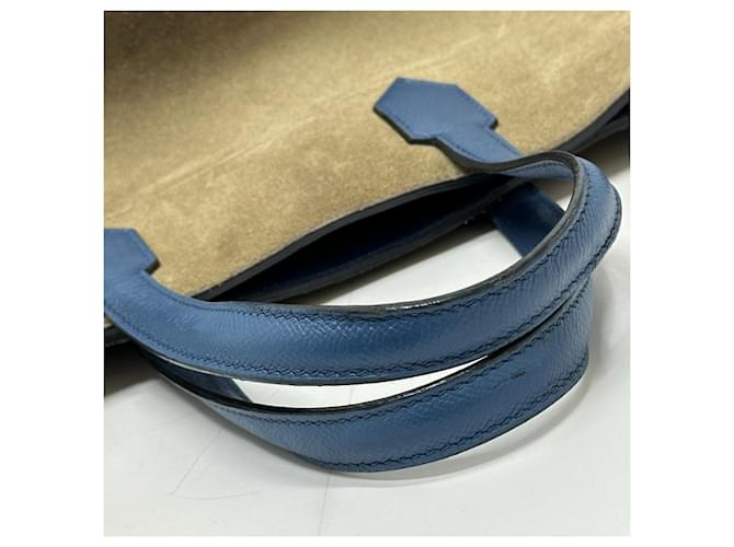 Hermès Borsa Hermes Maxi Box Cabas 30 Blu - vista 7