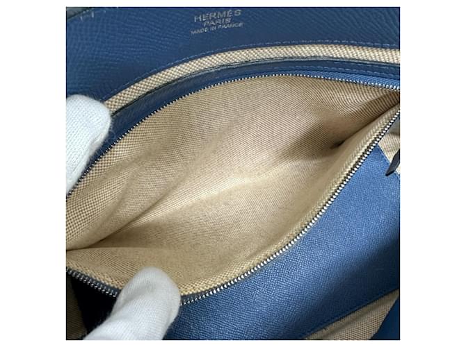 Hermès Borsa Hermes Maxi Box Cabas 30 Blu - vista 9