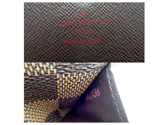 Sarah Monedero Damier Louis Vuitton Castaño Damier ebene - vista 6