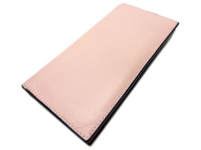 Valextra Women's Bifold Leather Wallet in Pink - view 5