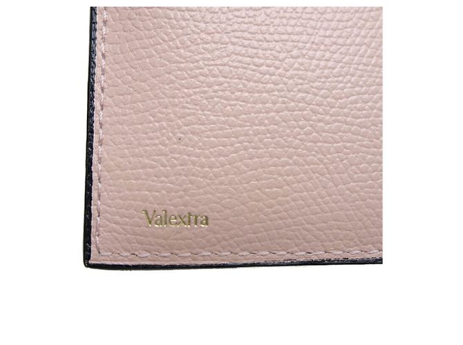 Valextra Women's Bifold Leather Wallet in Pink - view 6