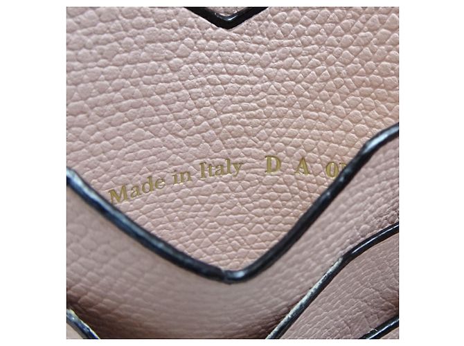 Valextra Women's Bifold Leather Wallet in Pink - view 7