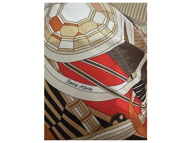 Hermès Seidentuch Rot 90cm - Ansicht 3