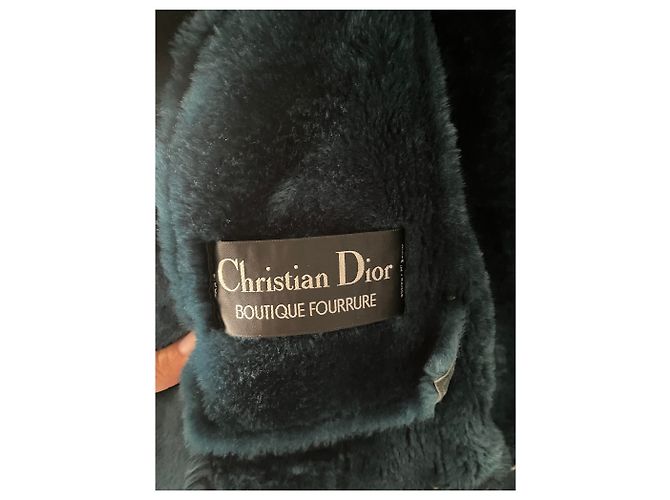 Abrigo Dior Verde de Piel para Mujer - vista 2