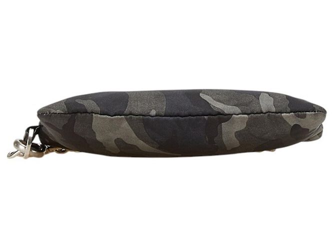 Porta-moedas de camuflagem Prada Marrom Preto - vista 3