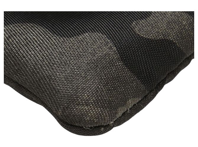 Porta-moedas de camuflagem Prada Marrom Preto - vista 8