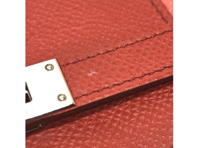 Cartera Kelly Flag Long Epsom en Rosa de Hermès - vista 16