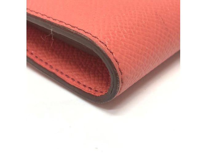 Cartera Kelly Flag Long Epsom en Rosa de Hermès - vista 5