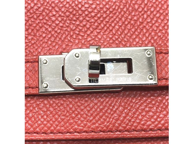 Cartera Kelly Flag Long Epsom en Rosa de Hermès - vista 6