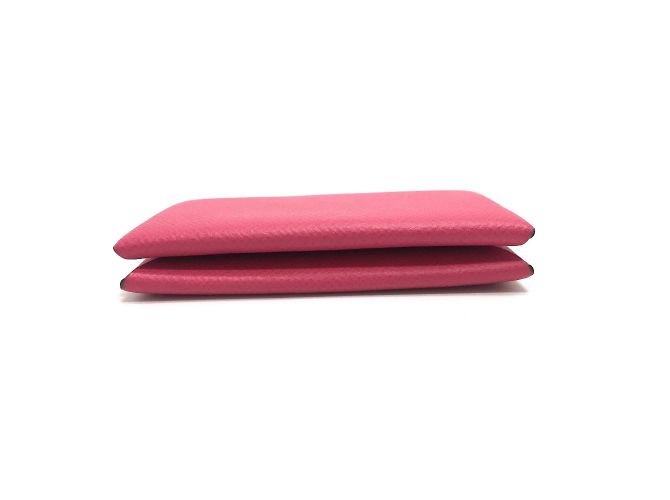 Estuche de tarjetas de visita bifold Calvi de Hermès Rosa - vista 5
