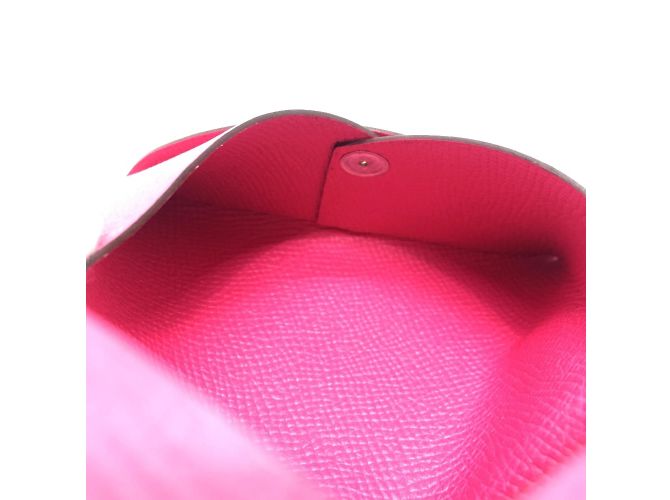 Estuche de tarjetas de visita bifold Calvi de Hermès Rosa - vista 7